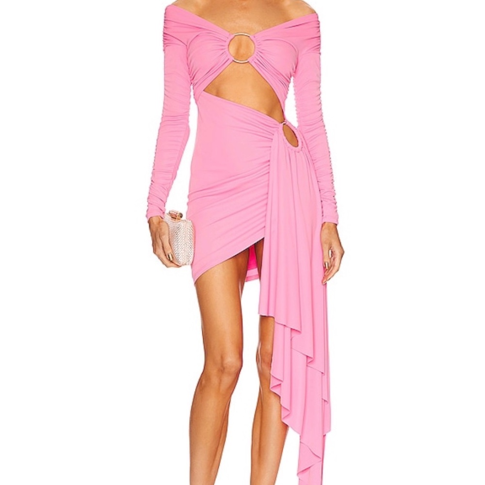 Pink mini dress